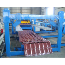 Máquina para fabricar tejas de acero esmaltado para techos